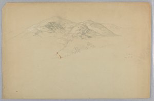 Landskabsskitse, Mount Desert, Maine af Daniel Huntington