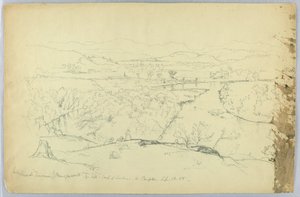 Ser mod Franconia & Pemigewasset River fra Hill syd for Sanborn - W. Campton af Daniel Huntington