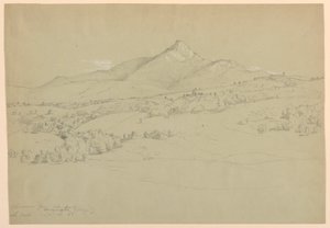 Mount Chocorua fra Hill nær Tamworth Village af Daniel Huntington