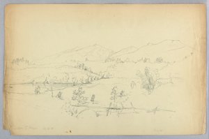 Mt. Jefferson fra nær Whitefield af Daniel Huntington