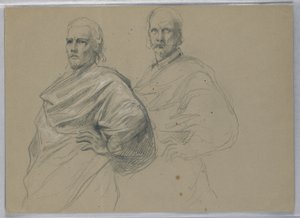 Undersøgelse til "Titian Showing af Daniel Huntington