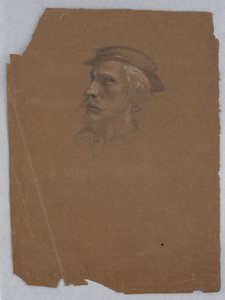 Studie af Titian for "Titian viser gravlæggelsen til Charles V og Clement VII" af Daniel Huntington