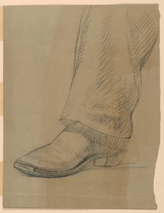 Studie af en fod til "The Atlantic Cable Projectors" af Daniel Huntington