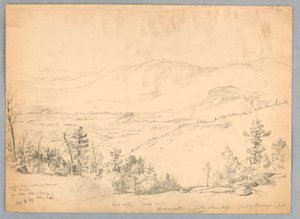 Udsigt mod syd fra Mt. Kearsarge, New Hampshire af Daniel Huntington