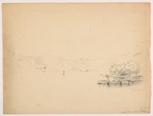 Vestbredden af Brienz-søen, Schweiz af Daniel Huntington
