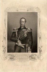 Portræt af prins Mikhail Dmitrievich Gorchakov 1795-1861, 1856 af Daniel John Pound