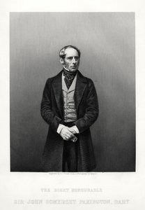 John Somerset Pakington, 1. Baron Hampton, engelsk politiker, c1880. af Daniel John Pound