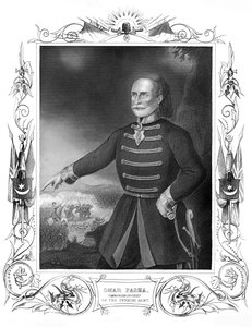 Omar Pasha, øverstbefalende for den tyrkiske hær fra det 19. århundrede. af Daniel John Pound