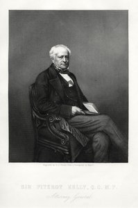 Sir Fitzroy Kelly, engelsk dommer, c1880 af Daniel John Pound
