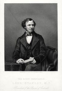 The Right Honorable Edward Henry Stanley, 15. jarl af Derby, britisk statsmand, c1880. af Daniel John Pound