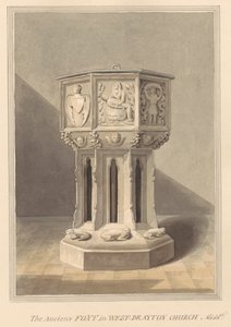 Gammel skrifttype i West Drayton Church, Middlesex af Daniel Lysons