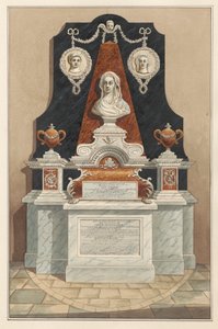 Mindesmærke for Ann Tolson også for Caleb Cotesworth og Susannah, hans kone fra Isleworth Church af Daniel Lysons