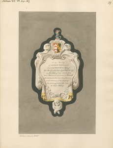 Memorial til Anthony og Katherine Nourse fra Fulham Church af Daniel Lysons