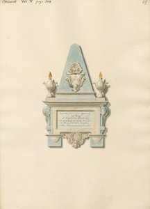 Mindesmærke for Edward Crisp fra Chiswick Church af Daniel Lysons
