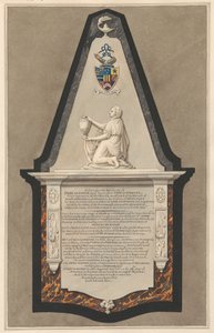 Mindesmærke for Fysh Deburgh fra Drayton Church af Daniel Lysons
