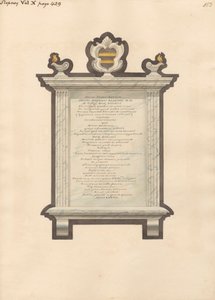 Mindesmærke for Jacob Augustus Blondel fra Stepney Church af Daniel Lysons
