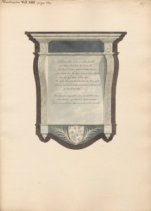 Mindesmærke for John William fra Harlington Church af Daniel Lysons