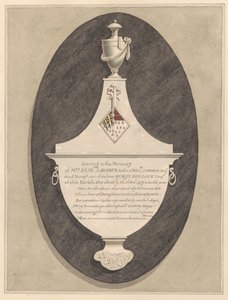 Mindesmærke for fru Elizabeth Lardner, fra Stanwell Church af Daniel Lysons