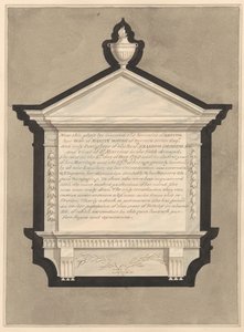 Mindesmærke for Mrs. Martha Whish, fra Stanwell Church af Daniel Lysons