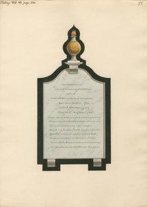Mindesmærke for Rebecca Wife of John Ward fra Ealing Church