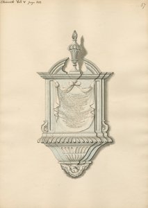 Mindesmærke for Richard og Thomas Carey fra Chiswick Church af Daniel Lysons