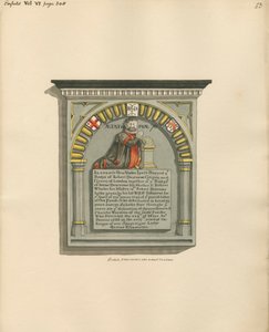 Mindesmærke for Robert Diecrowe og Joan Diecrowe hans mor og Robert Wheter hans Mester fra Enfield af Daniel Lysons