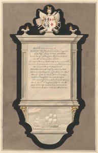Mindesmærke for Rupert og Mary Billingsley fra Drayton Church af Daniel Lysons