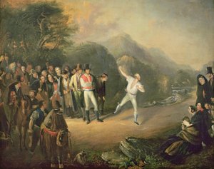 Bowlingkamp i Castlemary, Cloyne, 1847 af Daniel MacDonald