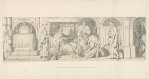 Harold, vendt tilbage fra Normandiet, præsenterer sig for Edvard Bekenderen af Daniel Maclise