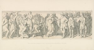 Morcar, valgt til jarl af Northumbria, i stedet for Tostig, Harold mægler med valgets nuneios af Daniel Maclise