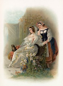 Olivia og Maria fra Twelfth Night af Daniel Maclise