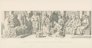 Pave Alexander, indvier et banner til Vilhelms tjeneste i hans nedstigning over England og giver en ring, indeholdende et hår af St. Peter af Daniel Maclise