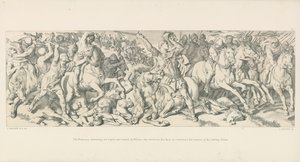 Normannerne, der trækker sig tilbage, bliver stoppet og vendt af William, som afslører sit ansigt for at imødegå rygtet om, at han er faldet. af Daniel Maclise