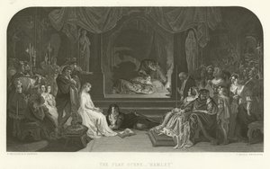 Legescenen i Hamlet af Daniel Maclise