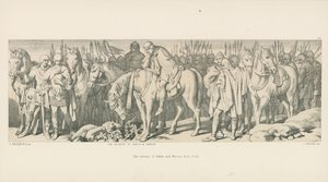 Edwin og Morcars tilbagetog fra York af Daniel Maclise
