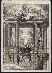 Trappe ved Palace of Voorst i Holland.