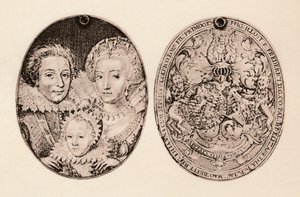 Frederik af Bøhmen, Elizabeth Stuart, og deres søn, Frederick Henry, 1621, 1904 af Daniel Mytens