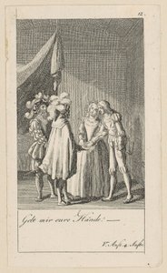 Blad 12 til Shakespeares "Stormen" af Daniel Nikolaus Chodowiecki