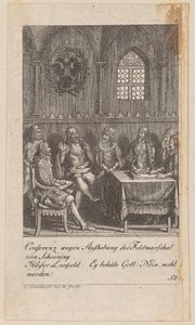 Blad 1 i serien «Brandenburgs historie» af Daniel Nikolaus Chodowiecki