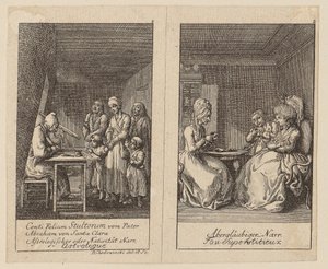 Ark 1 og 2 til *Centifolium Stultorum*, *Narreheiten* af Daniel Nikolaus Chodowiecki