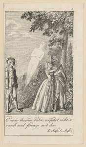 Blad 3 til Shakespeares "Stormen" af Daniel Nikolaus Chodowiecki