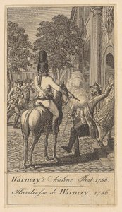 Blad 4 af "Brandenburgske krigsscener" af Daniel Nikolaus Chodowiecki