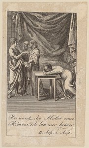 Blad 4 til Shakespeares "Coriolanus" af Daniel Nikolaus Chodowiecki