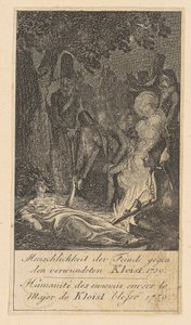 Blad 8 af „Brandenburgske krigsscener“ af Daniel Nikolaus Chodowiecki