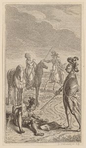 Bortførelse eller ridder Karl von Eichenhorst og frøken Gertrude von Hochburg, blad fra første udgave af "Digte af Gottfried August Bürger" af Daniel Nikolaus Chodowiecki