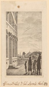 Første side i Schulzes »Elementarbuch der lateinischen Sprache«, Berlin 1779 af Daniel Nikolaus Chodowiecki