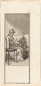 Siddende pige, syning