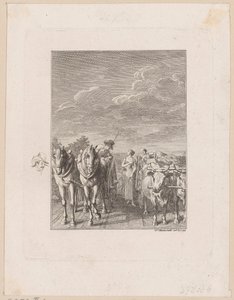 Hermann har indhentet de fordrevne af Daniel Nikolaus Chodowiecki