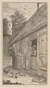 Hyldestsang, side 8 fra den første udgave af »Gedichte von Gottfried August Bürger« af Daniel Nikolaus Chodowiecki
