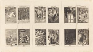 Illustrationer til fabler og fortællinger af Gellert, Gleim, Hagedorn, Lichtwer og Pfeffel af Daniel Nikolaus Chodowiecki